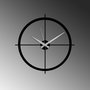 Wallity Reloj de Pared Decorativo de Metal Negro